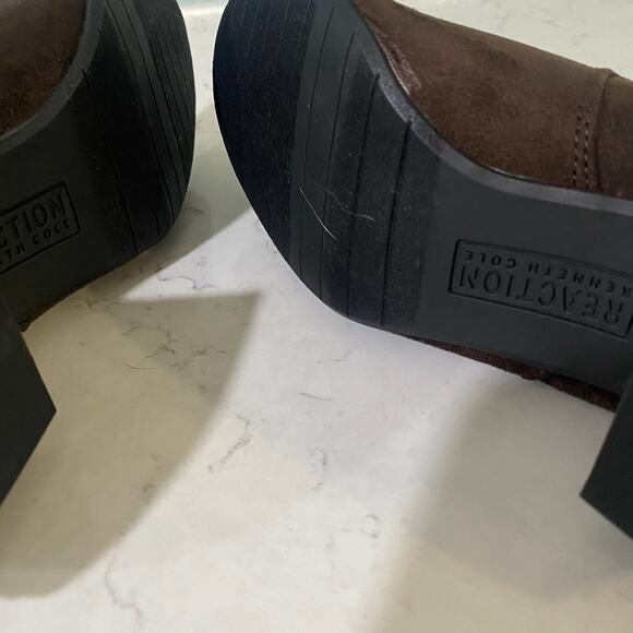 REACTION Kenneth Cole Road Stretch Womens 8.5M Chocolate Boots Booties - Picture 6 of 9